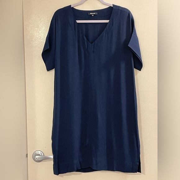 MADEWELL NWOT Novel Shift Dress in Deep Navy - Picture 2 of 6